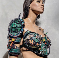 Computer love robot cyborg arm shoulder armor