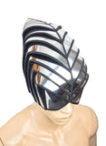 Wasp inspired cyborg mask headpiece robot armor sci fi  futuristic steampunk cyber headdress cybergoth divamp couture