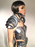 3 piece shoulder armour including posture collar armor