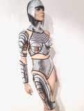 Cyborg upper leg armor , robot armour ,cyber leg
