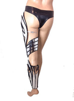Fembot leg armor , robot leg , cyborg leg armour , mechanical leg ,futuristic prosthetic