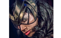 Clear visor wonder woman goggles futuristic, sci fi, cyber eyewear, mask, face mask