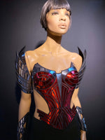 futuristic spartan shoulder armour custom made for men or women Robot heart