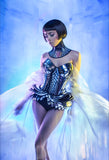 Golden armour corset , armor, sci fi costume, lady gaga , steampunk, futuristic clothing metal corset metallic goddess egyptian burningman