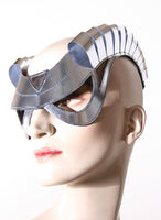 cyborg goggles with horns futuristic, sci fi, cyber eyewear, mask, goggles,baphomet mask