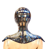 futuristic fencing mask, scifi goggles, future cyber eyewear, robot headdress, headpiece