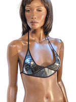 metallic bra bustier top, futuristic costume, lady ga bra,rave bra , cyberpunk top , cybergoth steampunk, futuristic clothing, fusion bra