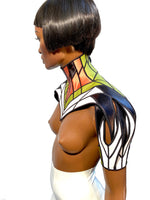 Volitan shoulder armor, futuristic shoulder piece, shoulder armour
