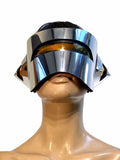 Where Giger met Sorayama cyclops, robot goggles futuristic eyewear, cyclop scifi, cyberpunk eyewear, futuristic facemask