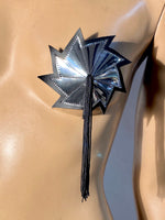 Chrome pasties with tassels, burlesque , showgirl