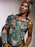 Complete single cyborg computer  arm piece , cyber robot arm , futuristic spartan armor ,divamp couture, cyberpunk