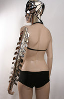 futuristic vertebrae , spinebone armor spartan shoulder armour custom made for men or women