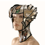 futuristic helmet modern warrior helmet scifi warrior headpiece armor sci fi  futuristic steampunk cyber headdress superhero