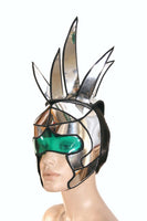Multi option 80s futuristic Abraxis mask warrior headpiece armor sci fi  futuristic cyber headdress powerranger 80s fashion divamp couture