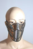 Futuristic Face mask masquerade mouth mask, chrome facemask, futuristic mask, metal muzzle,mad max mask