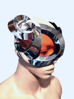 Organic goggles with horns futuristic, sci fi, cyber eyewear, mask, goggles,alien mask headpiece
